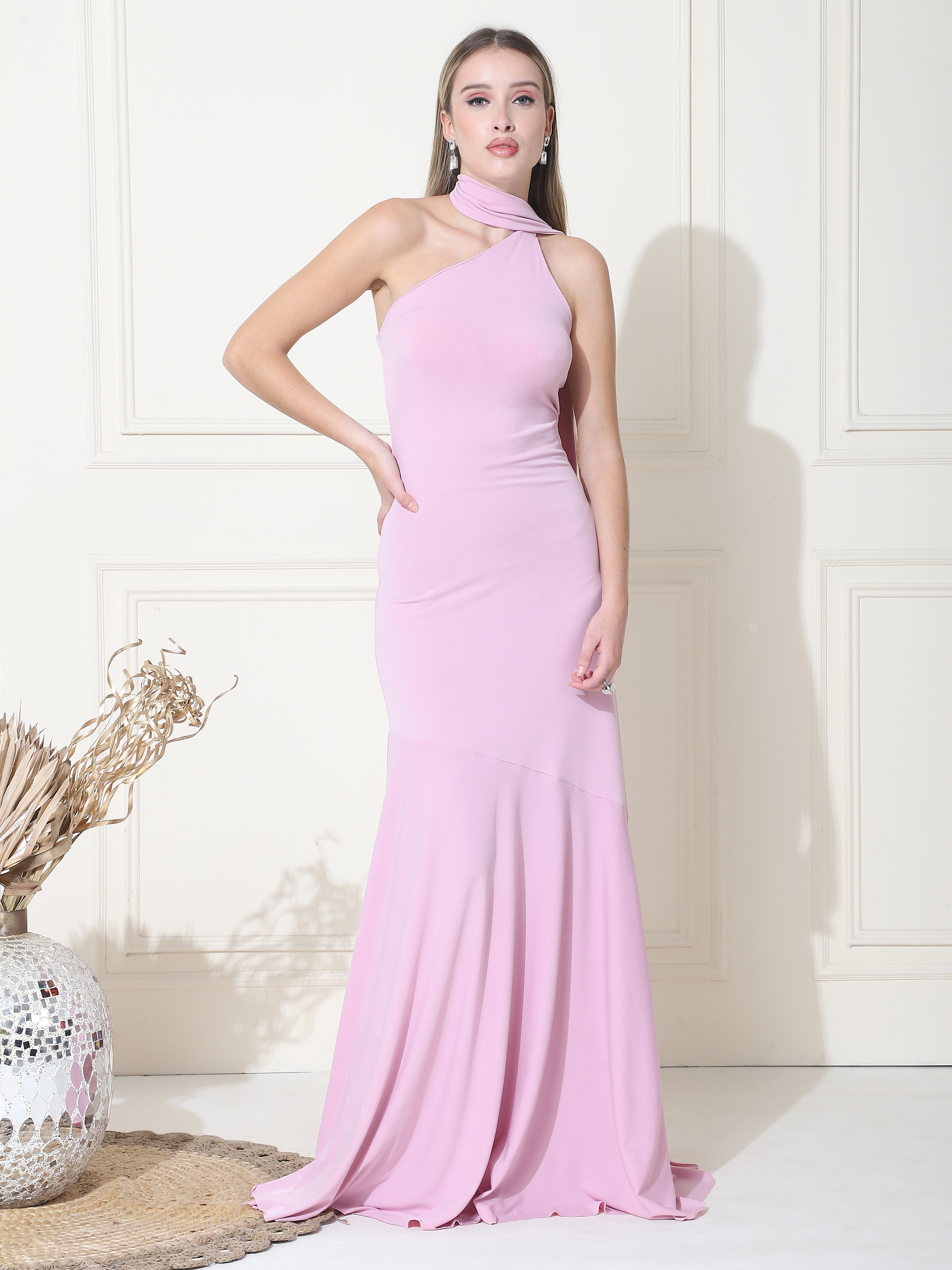 Belle, Western Wear Dress (Blush-Pink)