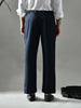 Regular Fit Twill Pants (Navy Blue)