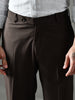 Regular Fit Suiting Fabric Trousers (Brown)