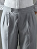 Regular Fit Suiting Fabric Trousers (Light Grey)