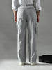 Regular Fit Corduroy Cargo Pants (Light Grey)