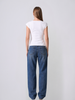 ALOHA White Fitted Poplin Top