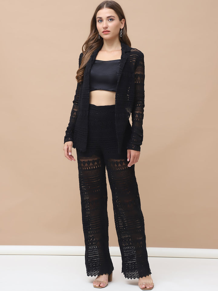 LOUIE, crochet Co-ord set (Black)