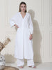 Aina, Crushed Hammer Pakistani Kurta Set (Clean-White)