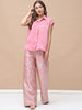 REA, Satin Indo-Western Co-Ord Set (Blush-Pink)