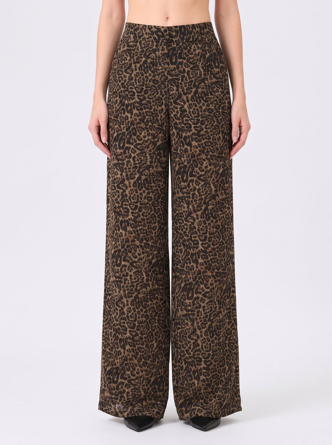 Mysha Leopard Print Trouser – Brown