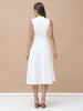 DOVE, GORGETTE, Party Wear Dress (Off-White)