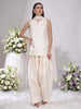 Nabia, Relaxed Fit  Kurta Indo western set (Oyster)
