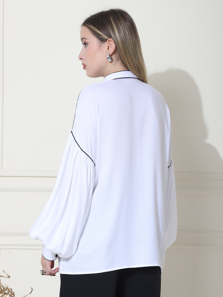 nia, rayon shirt Only (white)