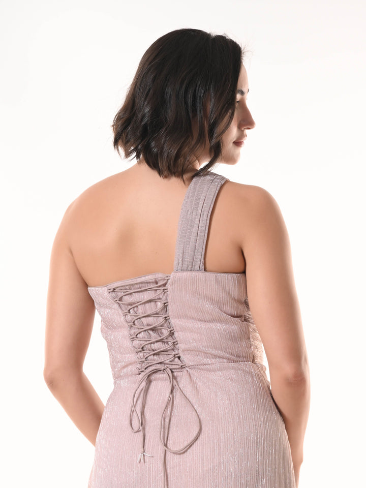 ROSETTE Western Dress (Dust Pink)