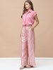 REA, Sand wash satin Indo-western Dress (Blush-pink)