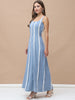 JULIET, LATTE CREPE Dress (POWDER BLUE)