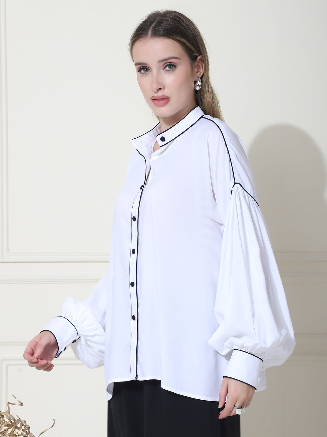 nia, rayon shirt Only (white)