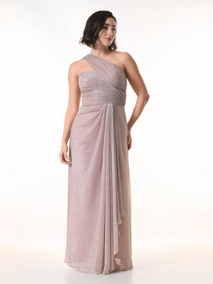 ROSETTE Western Dress (Dust Pink)