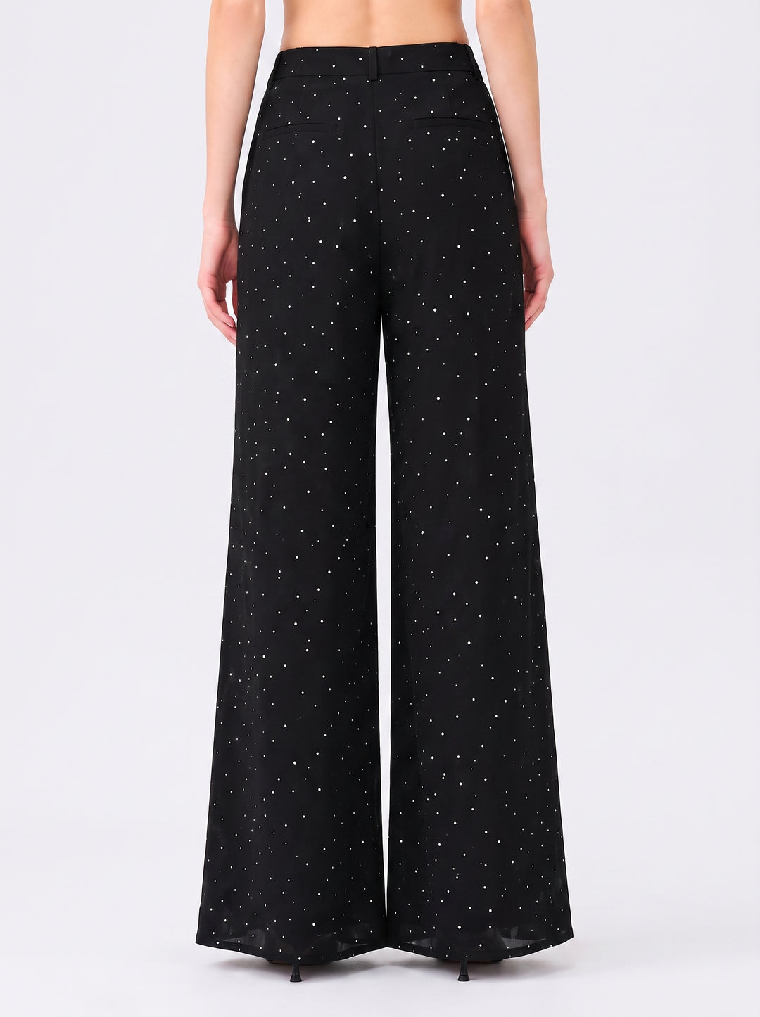 Mysha Polka Dot Trouser – Black