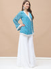 Kiara, Bandhani, Indo-Western angrakha sharara set