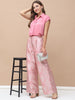 REA, Satin Indo-Western Co-Ord Set (Blush-Pink)