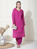 ayat, schiffli pakistani suit (Magenta)