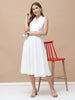 DOVE, GORGETTE, Party Wear Dress (Off-White)