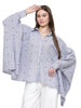 aafiyah, kaftan shirt only (blue/white)