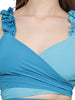 margaret, crepe georgette top only (aqua-sky Blue)