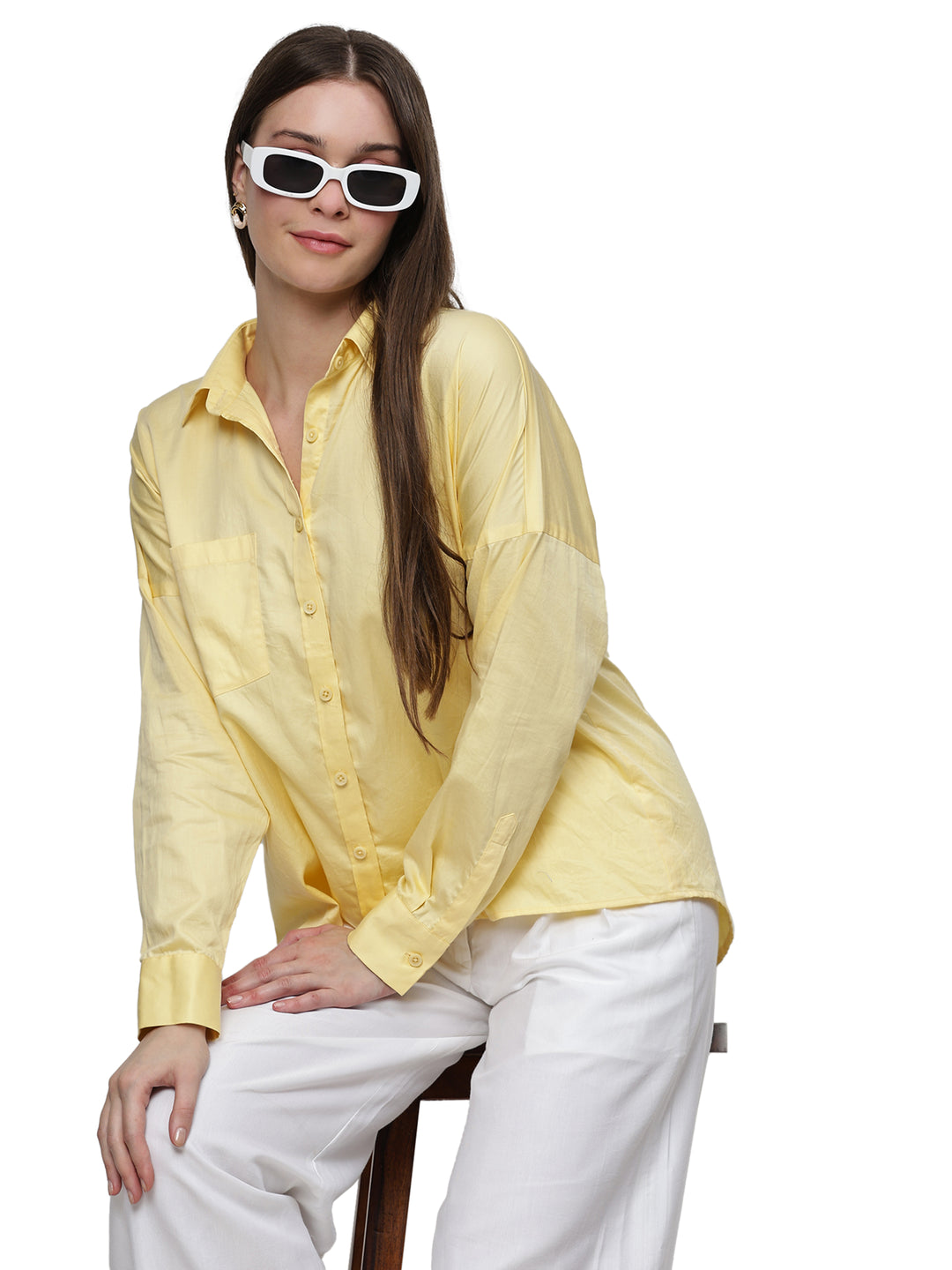 betsy, poplin cotton shirt only (Yellow)