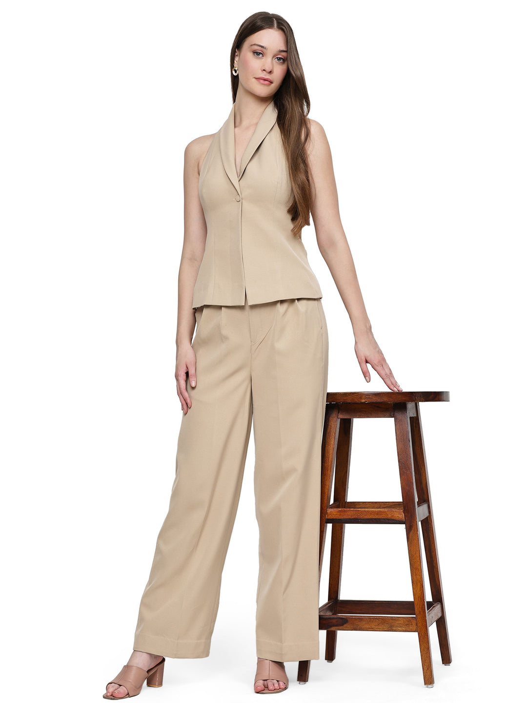 camelie, banana crepe Co-Ord Set (caramel)