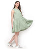 raha, rayon dress (Sage green)