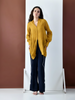Pixie Wrap Textured Shirt (Mustard)