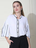 Adiva, Western Wear Shirt Only (White)