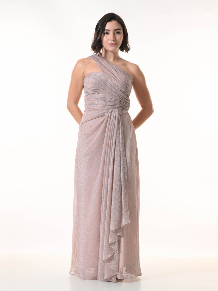 ROSETTE Western Dress (Dust Pink)