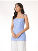 Hazel Regular Fit Cotton Top (Blue)