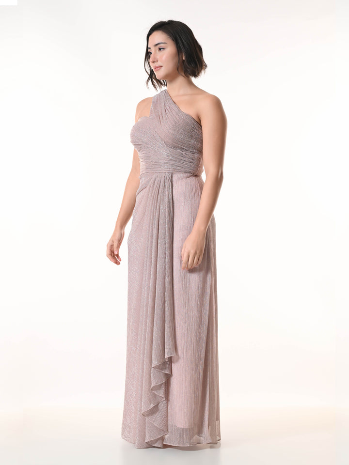 ROSETTE Western Dress (Dust Pink)