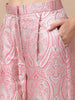 REA, Satin Indo-Western Co-Ord Set (Blush-Pink)