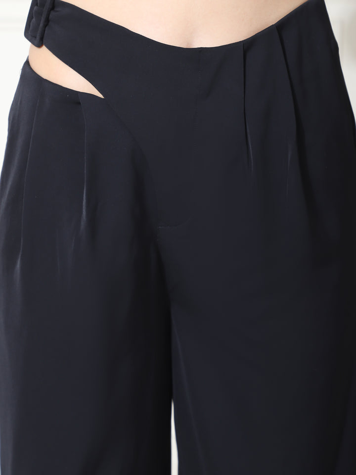 NOIRE, party wear trouser (BLACK)