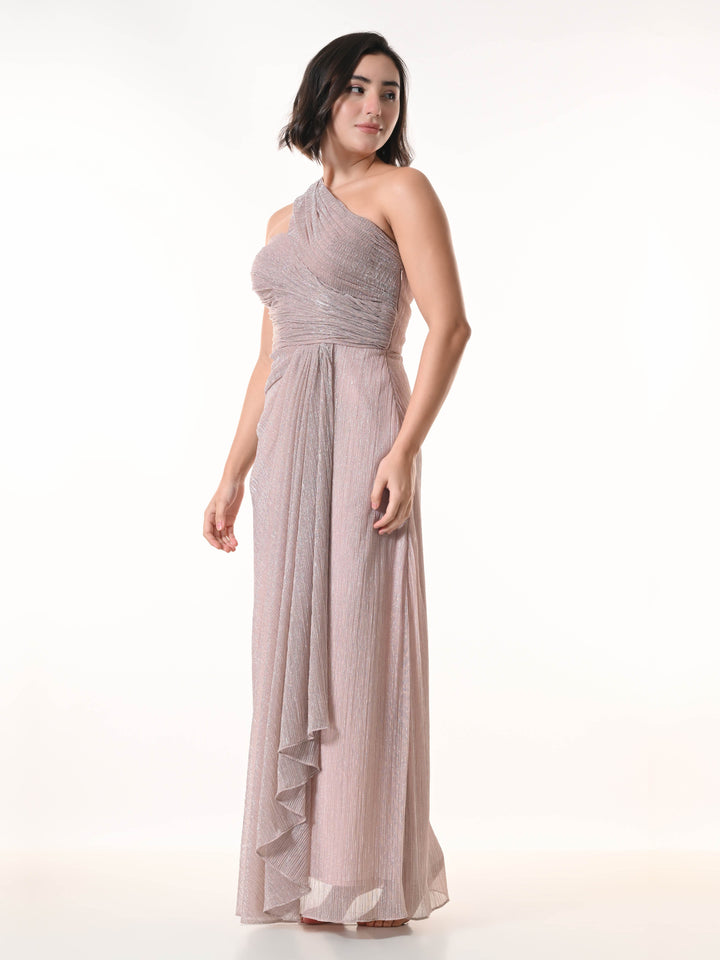 ROSETTE Western Dress (Dust Pink)