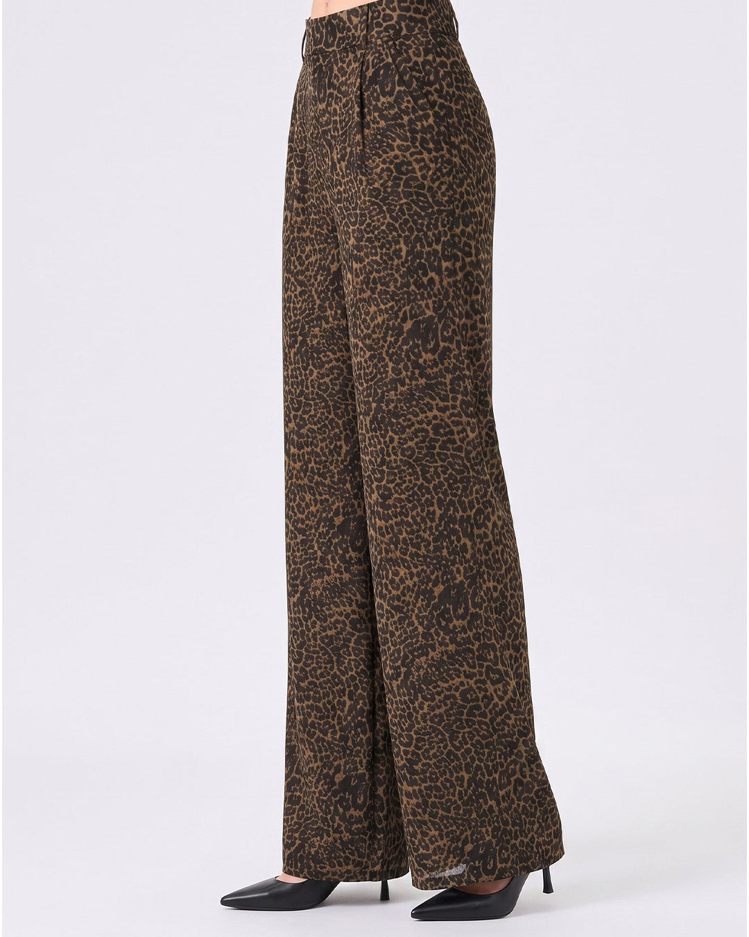 Mysha Leopard Print Trouser – Brown