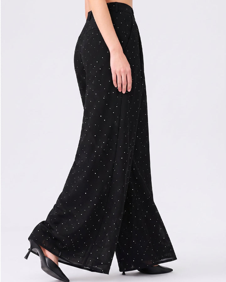 Mysha Polka Dot Trouser – Black