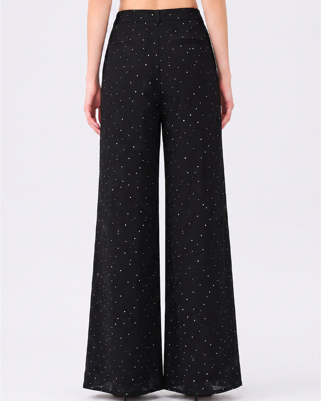 Mysha Polka Dot Trouser – Black