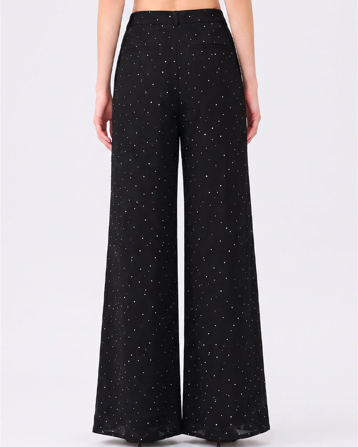 Mysha Polka Dot Trouser – Black