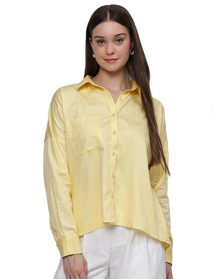 betsy, poplin cotton shirt only (Yellow)