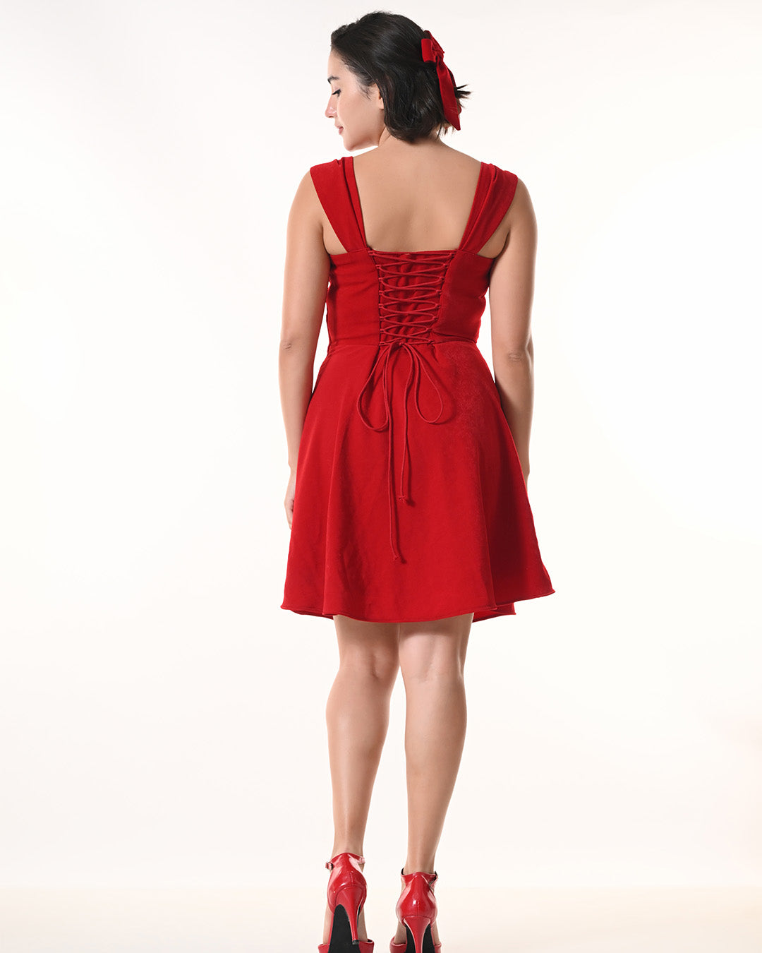 HIYA Red Banana Sandwash Dress