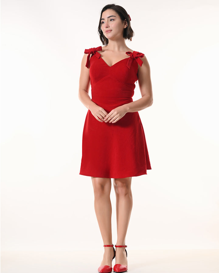 HIYA Red Banana Sandwash Dress