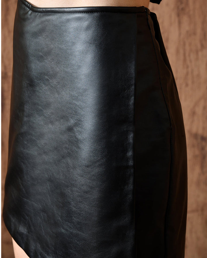 Panther Leather Skort Only (Black)