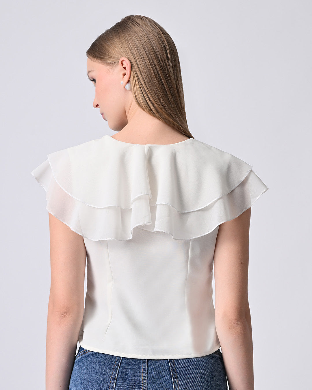 FLAKE RUFFLE TOP