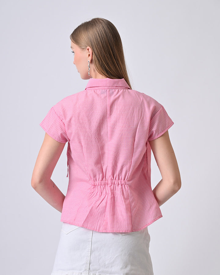 RIVER GINGHAM CHECK SHIRT (Pink)