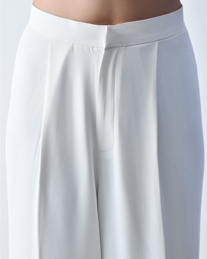 Harper Italian Crepe Trousers ( Ivory )