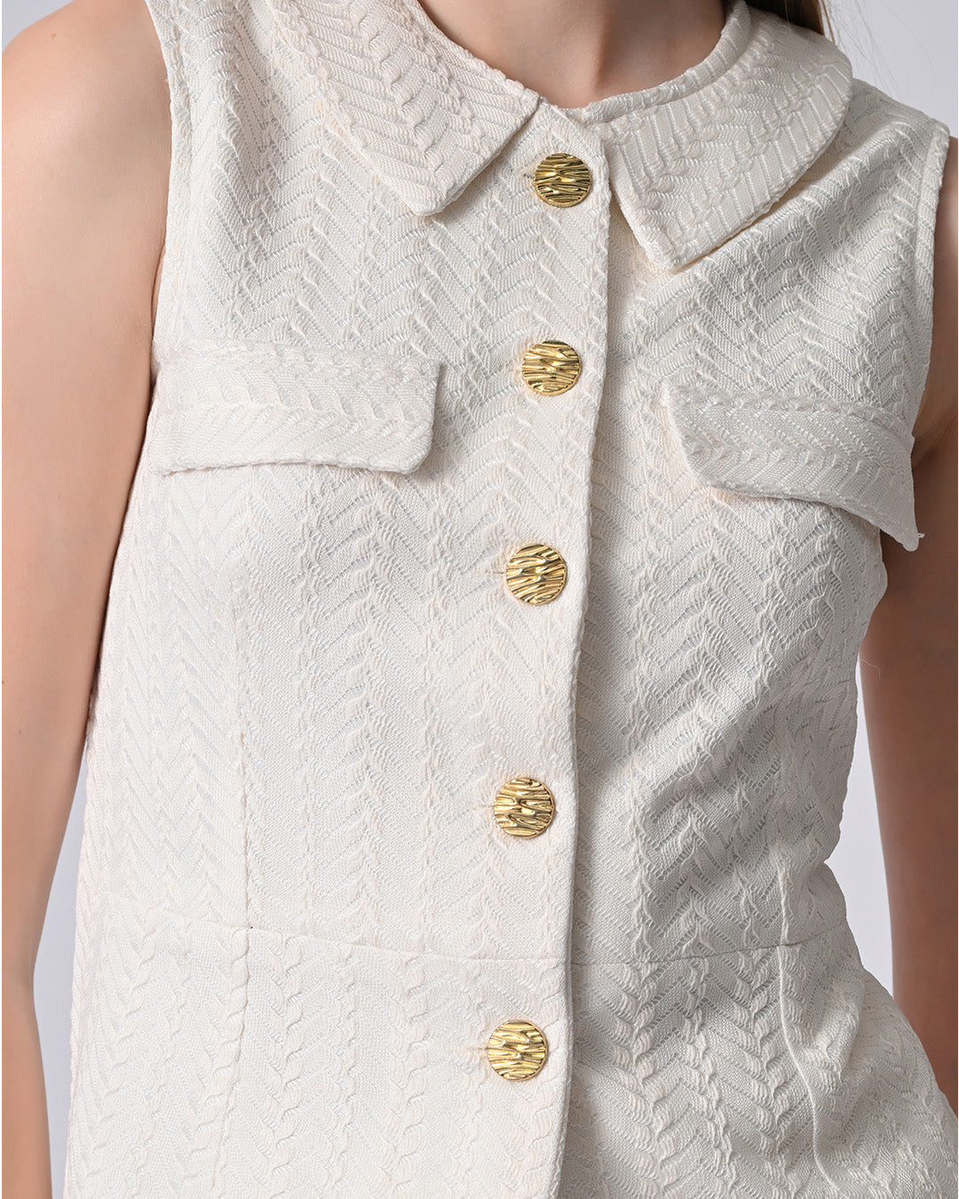 SHAY JACQUARD CO-ORD SET (Off White)