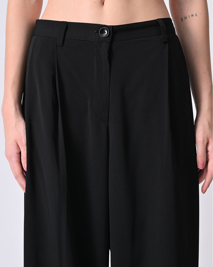 LILITH HIGH WAIST WIDE LEG TROUSER (Black)