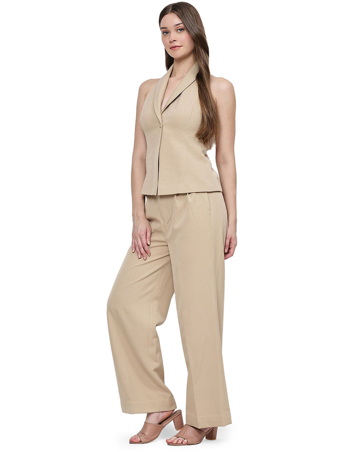 Camelie, Crepe Co-Ord Set (Caramel)